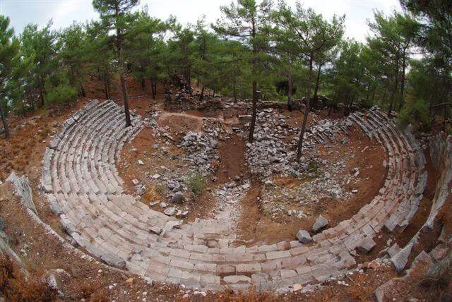 Fethiye Cadianda amfitiyatro tarihi gezi tur
